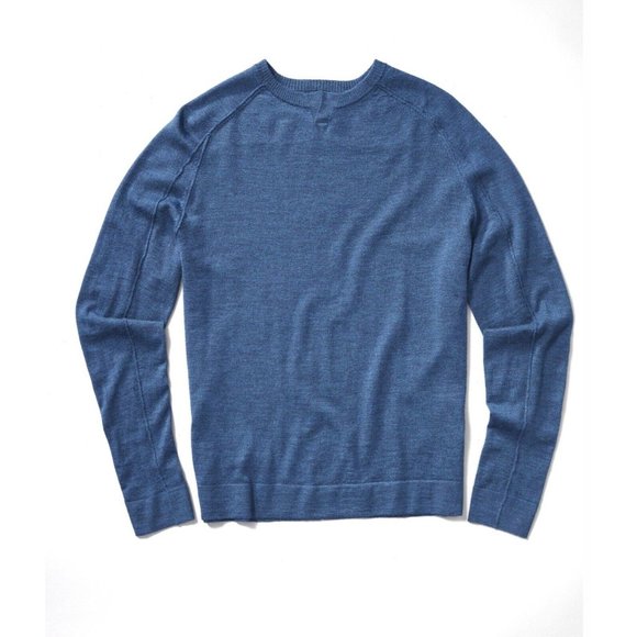 GOOD MAN BRAND Slim Fit Notch Neck Wool Sweater In Teal size XL 239$ - Picture 4 of 9